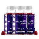 Vitamatisk melatonin 20 mg gummies for voksne, 30 Servering - 60 vegetariske gummies - non-bibit forming supplement