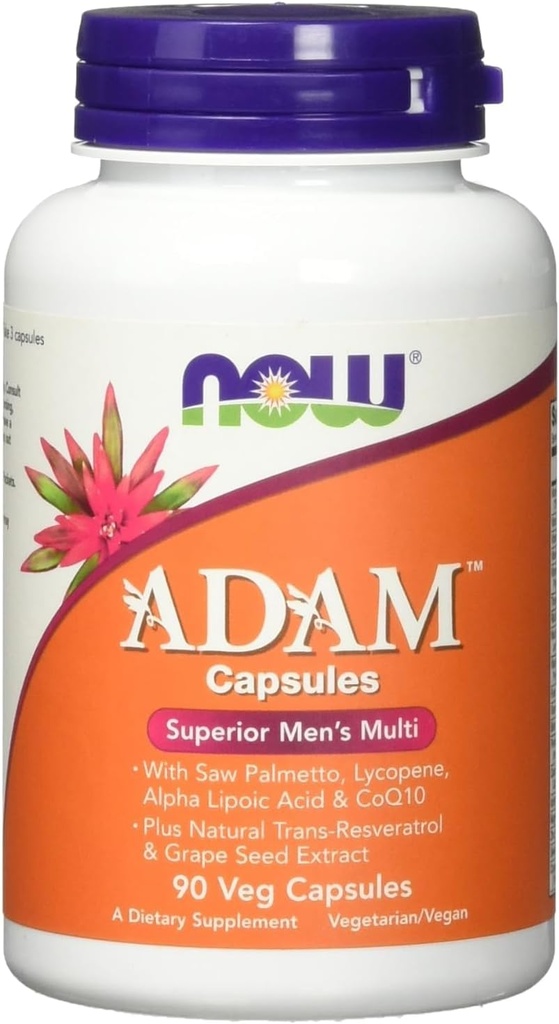 Nu fødevarer ADAM Superior Herre Multiple Vitamin 90 vcaps