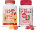 SmartyPants Kids Multivitamin Gummies og Probiotisk Immunitet Bundle: Omega 3 Fish Oil (EPA / DHA), D3-vitamin, C, B12-vitamin, B6, fordøjelses- og immunsupporttillæg (30 dages forsyning)