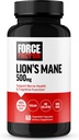 Force Factor Lions mande supplement kapsler, hukommelse og fokus supplement, understøtter nerve sundhed & kognitiv funktion, Lavet med 100% Fruiting Body, Vegan, No Gelatine, Non- GMO, 60 Vegetabilske kapsler