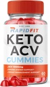 rize laboratorier Rapid Fit Keto ACV Gummies for avanceret vægttab med Apple Cider Vincire Supplement Belly Fat Extra Strength Gomitas (60 Gummies)