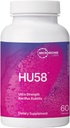 Microbiome Labs HU58 Bacillus Subtilis Probiotics for Women and Men - High Potency Spore Probiotic for Digestive Health & Immune Support - Daily Capsules with 10 Billion CFU (60 Capsules)