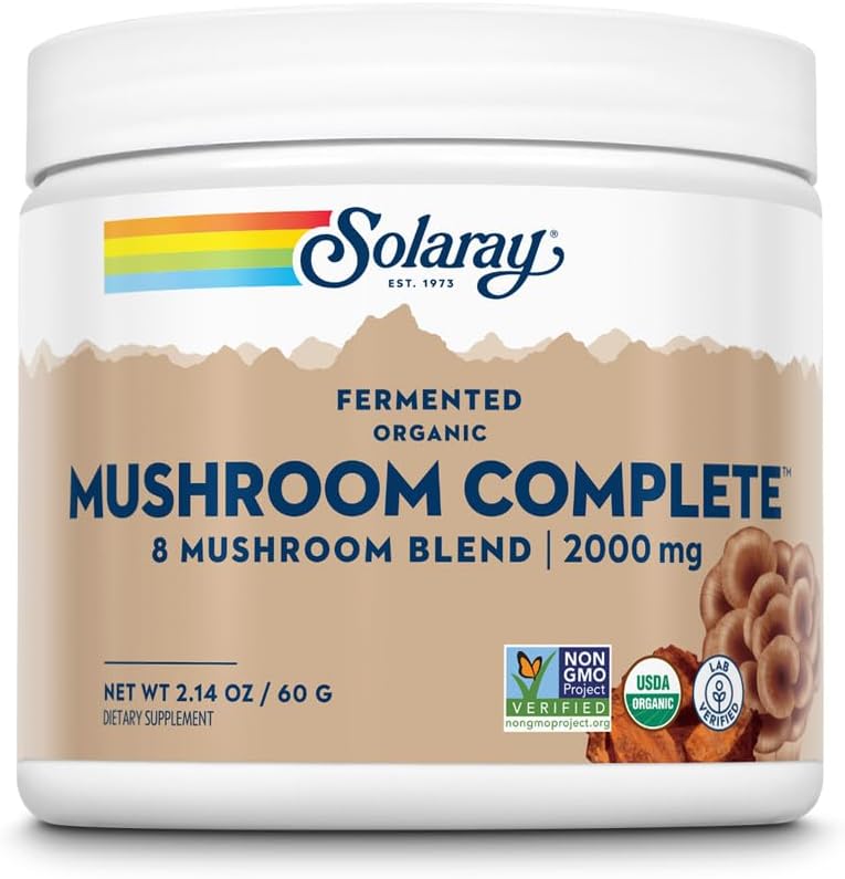 SOLARAY Fermented Organic Mushroom Complete, Powder against 124; Sund immunfunktion Support