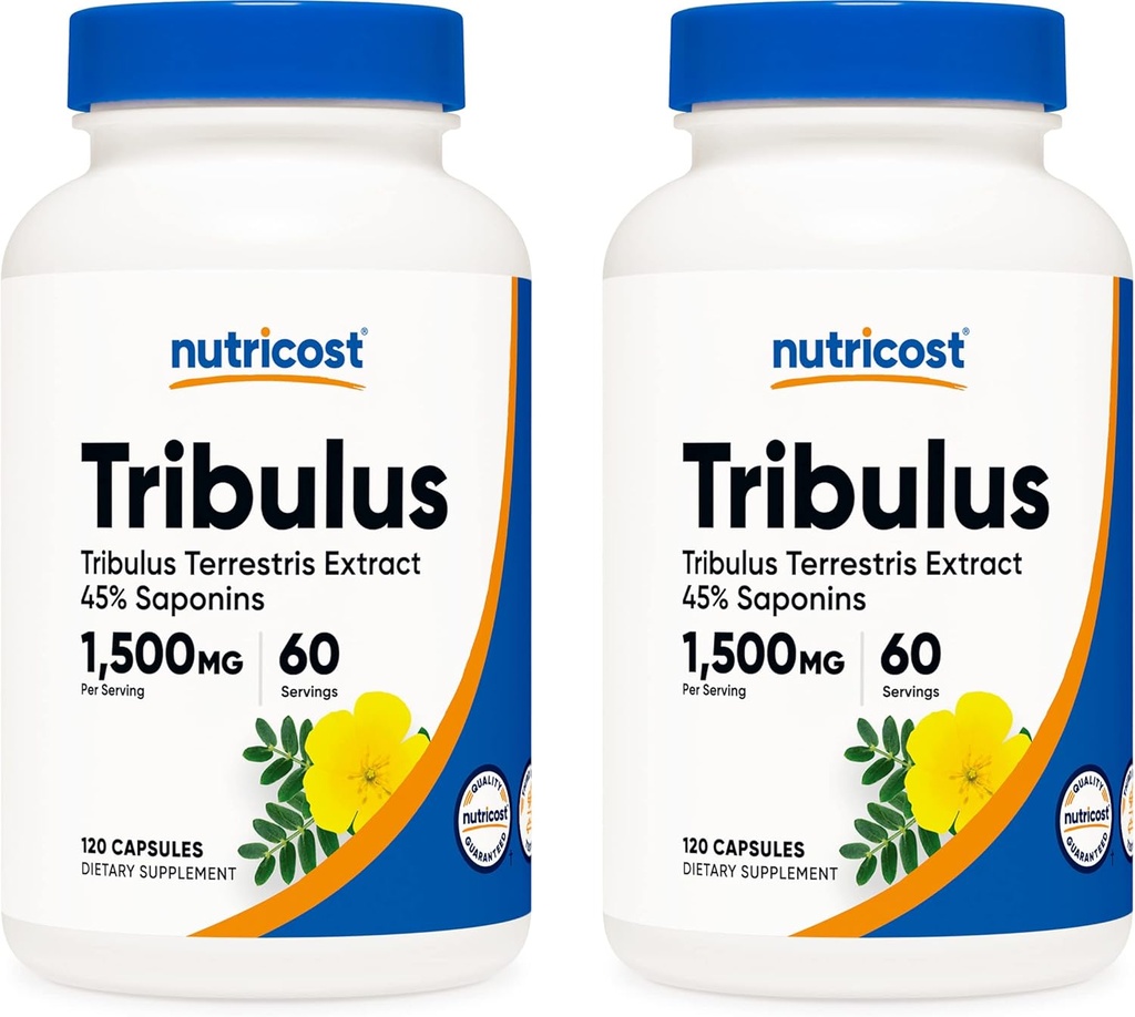 Nutricost Tribulus Terrestris Extract 750mg, 120 kapsler (2 flasker)