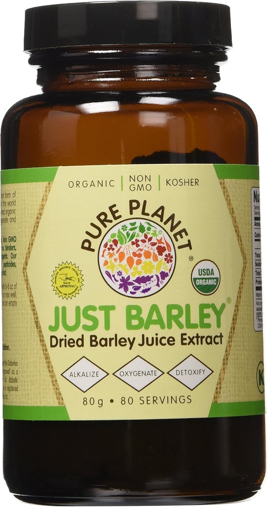 Pure Planet Just Barley Organic Powder - 80 Servering, 2 pakke