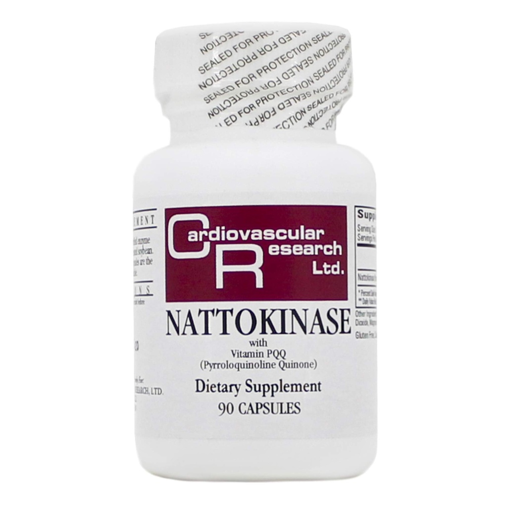 Nattokinase 50mg / 1000FU 90 Kapsler - 2 Pack - Økologiske formler / cardiovaskulær forskning