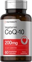 Horbäach CoQ10 200mg 10 mg 12 4; med sort peber ekstrakt 124; 60 Kapsler 124; Vegetar, Non- GMO, Gluten Free Supplement