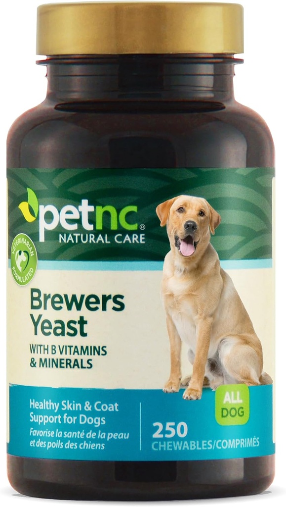 PetNC Natural Care Brewers Yeast Chewables for Dogs, 250 Greve