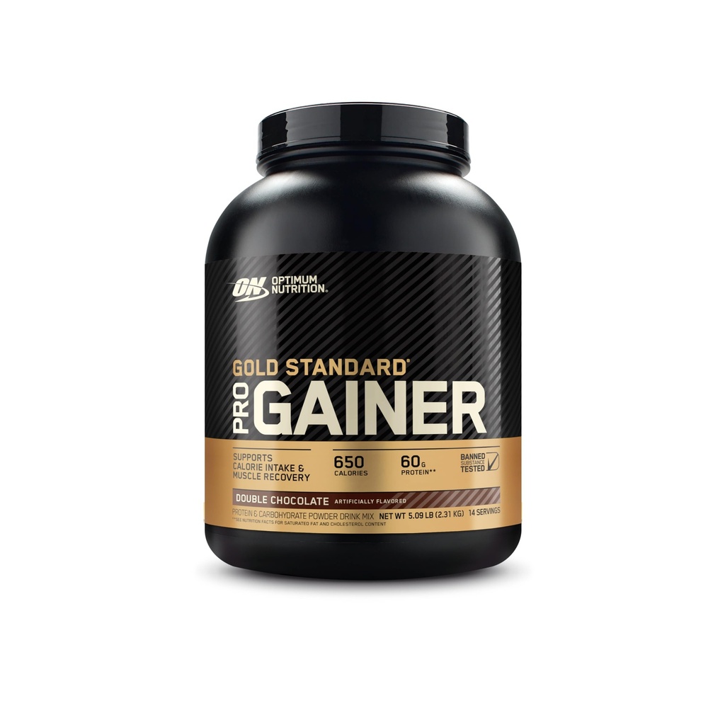 Optimum Nutrition GS Pro Gainer Vægt Gainer Proteinpulver, Dobbelt chokolade, 5.09 Pounds (Packaging May Vary)