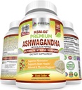 FRESH METHCARE Ashwagandha Kapsler KSM- 66 1200mg Pure Root Extract med Sort Pepper til Høj Absorption - Potent Ashwagandha Supplement - 60 Veganske Kapsler