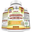 FRESH METHCARE Ashwagandha Kapsler KSM- 66 1200mg Pure Root Extract med Sort Pepper til Høj Absorption - Potent Ashwagandha Supplement - 60 Veganske Kapsler
