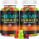 Hamp Gummies Advanced Extra Strength for Rеstful Nap - (2 Pack) Pure High Potency Organic Hamp Oil Infured Big Bear Gummies - 100% Natural Hamp Gummy for voksne Apple