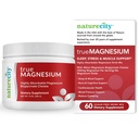 NatureCity TrueMagnesium stærkt Absorbable Chelated Magnesium Bisglycinate Powder Drink Mix (60 Servere) - Magnesium supplement til søvn og støtte ben sundhed & muskler