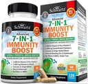 Immunsupporttilskud med Zink C-vitamin D 5000 IE Elderberry Ginger D3 Goldenseal - Dr. Godkendte Immunitetsvitaminer til voksne kvinder og mænd - Natural Immunsystemet Booster Defense -120ct