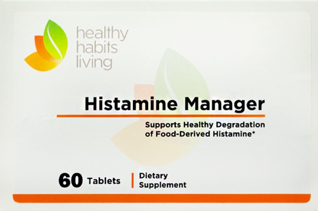 Histamin Manager - Ny og forbedret formel 20.000 HDU af Diaminoxidase DAO per tablet - fordøjelsesenzymer til at hjælpe Block og Administrer derived Histamin Intolerance - 60 tabletter (1 Box)