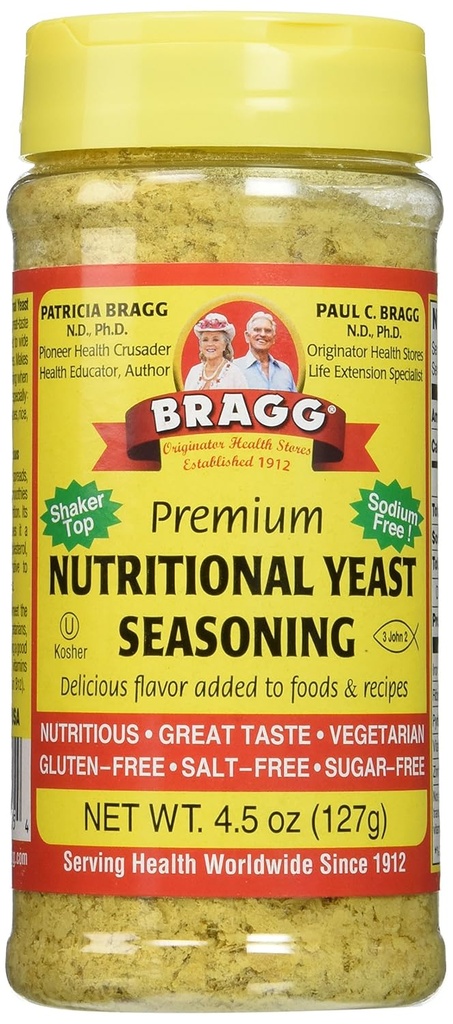 Braggs næringsværdi Gær 4.5oz 2 Pack