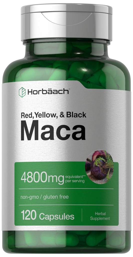 Horbäach Maca Root kapsler til mænd og kvinder