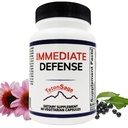 Øjeblikkelig Defense Immunitet Support - Zink, Black Elderberry, Echinacea, Vitamin A & C med B12, Note 124; Kraftfuld Immunitet Booster for voksne