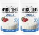 NaturesPlus SPIRU- TEIN, Vanilla - 1,06 lbs, Pack of 2 - Plant-Based Protein Powder - Vegetarisk, Gluten Gratis - 32 Total Servering