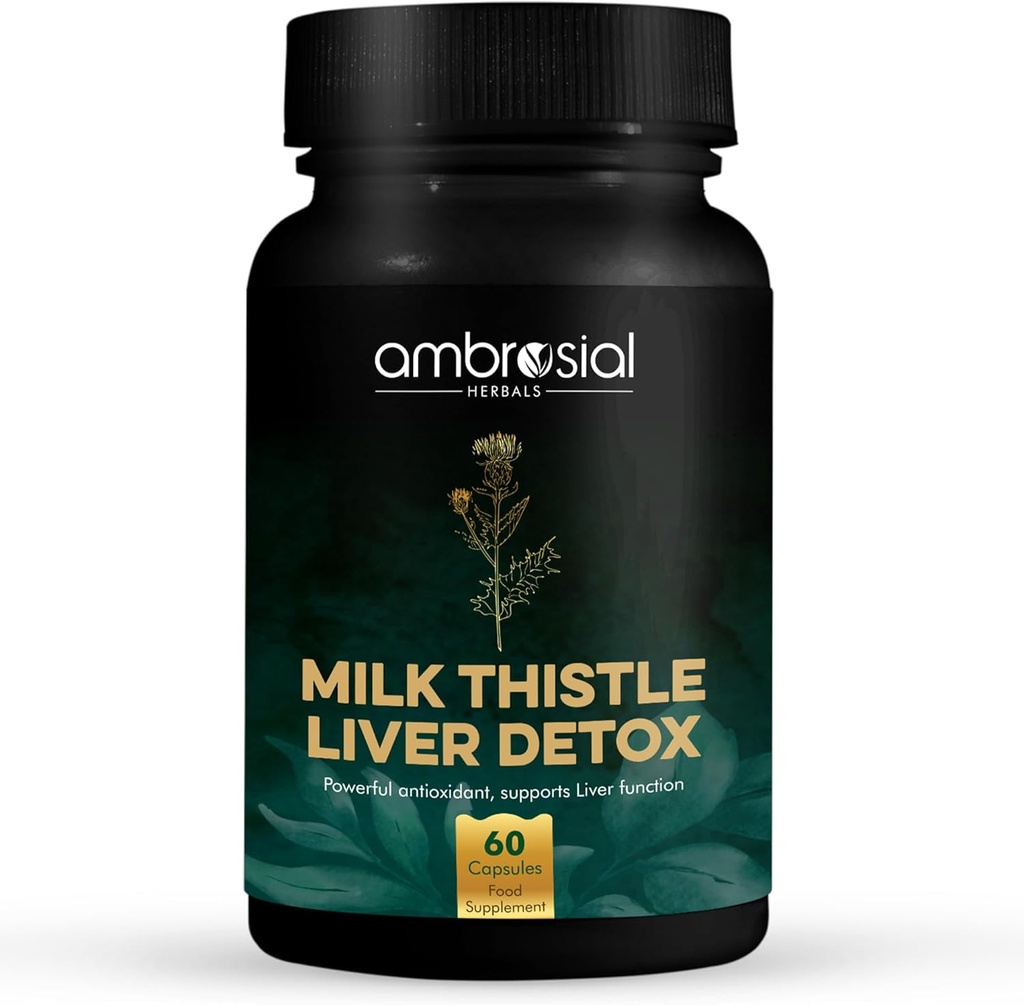 AMBROSIAL Milk Thistle Capsules - pakning med 1 - 60 kapsler