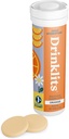 Drinklits Orange Electrolyte Tablets for Hydration Note 124; Great Taste - 0g Sugar - Essential Electrolytes - Daily Use Note 124; Single Tube (10 tabletter / Servering)