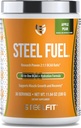 SteelFit Steel Fuel 5g BCAAs Aminosyrer Pulver til Intra- workout til accelerere muskelvækst & forbedret holdbarhed - 30 Serveringer i Apple Pære - BCAA Kosttilskud Pulver til elektrolyter & Inddrivelse