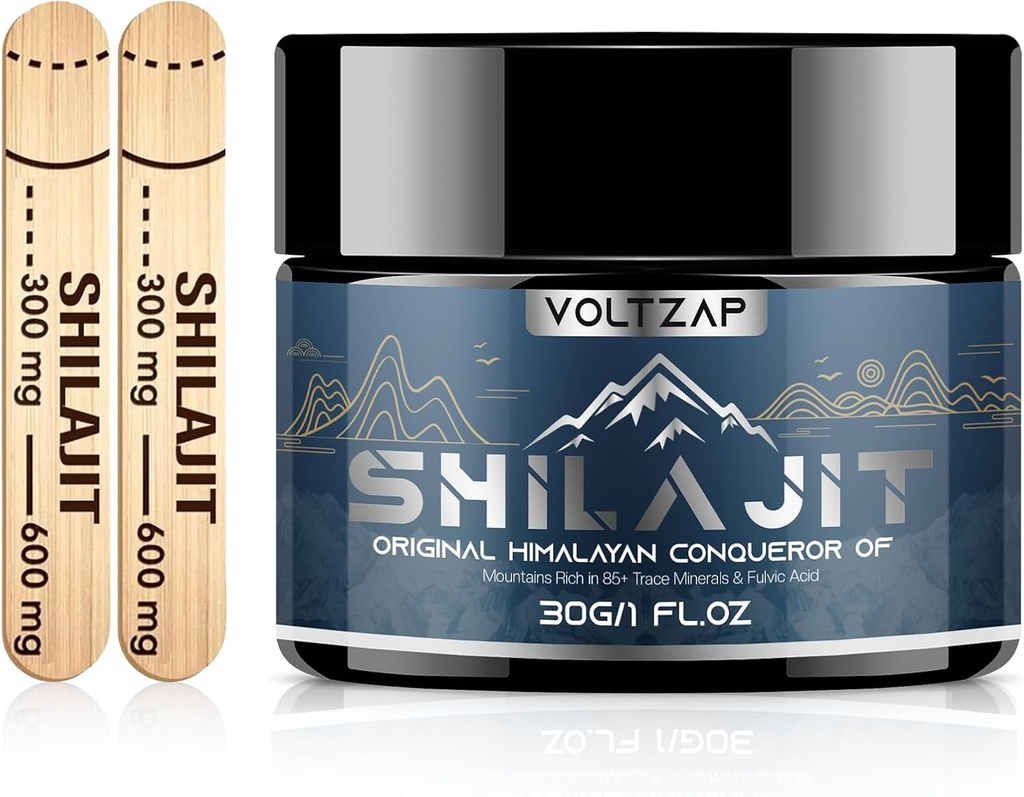 Shilajit Pure Himalayan Organic Resin: Maks. potens Natural Organic Shilajit Resin med 85 + Support Metabolisme Immunsystem