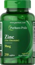 Puritans Pride Zink 50 Mg, 250 Greve
