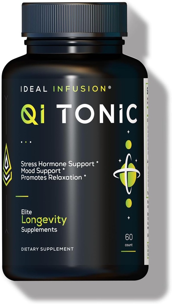 Ideel Infusion Cortisol Blocker og Mood Support: fremmer afslapning & Stress Relief - Samlet velvære & sindsro, Astragalus Root, Ashwagandha, Passion Flower (60 Servere) Vegan
