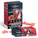 TITANIUM Energy Chews for Running, Cykling - Plante-baseret Natural Endurance Energy Gummies to Re Fuel - Energitillæg - Fortræning Snack Bloks - Hurtigere end Energy Gels - Ingen koffein - 8 Tæl