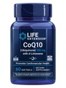 Life Extension CoQ10 (Ubiquinone) med d- Limonene - Heart Health, Fight General Træthed, Bedre Absorption - Gluten- Free, Non- GMO - 60 Softgels
