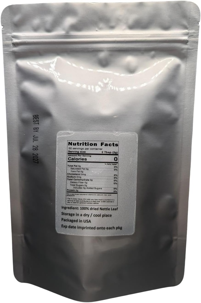 Nettle Leaf - Urtica dioica Tørret Loose Leaf 100% fra Nature (1 oz)