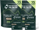 Nutrition On Go Whey Protein Isolere pakker med Creatin - 25g Protein + 5g Creatin - Single-Serve Travel Protein Powder - Chokolade (30 - Pack)