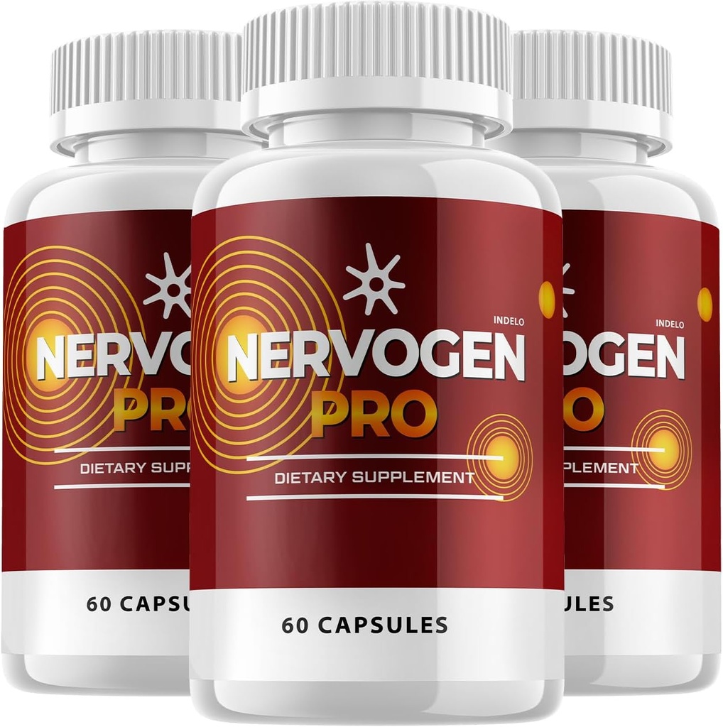 (3 Pack) Nervogen Pro Kapsler, Nervogen Pro for neuropati Kapsler, Nervogen Pro Advanced Formel Kosttilskud, C-vitamin Zink Enhanced - Nervogen Pro Anmeldelser (180 Kapsler)