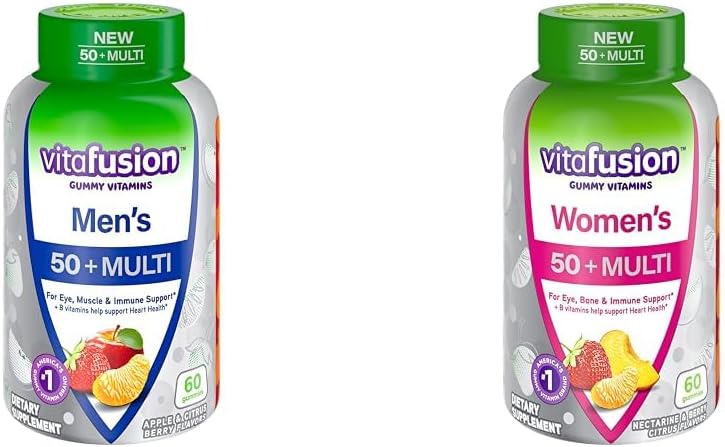 Viafusion Mænd og kvinders 50 + Daglige Multivitamin Gummies 60 Greve