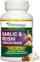 Hvidløg & Reishi kapsler - Kardiovaskulær sundhed & immunforsvar - Potent Hel Bulbs Extract, Ingen eftersmag - 120 Vegan Caps