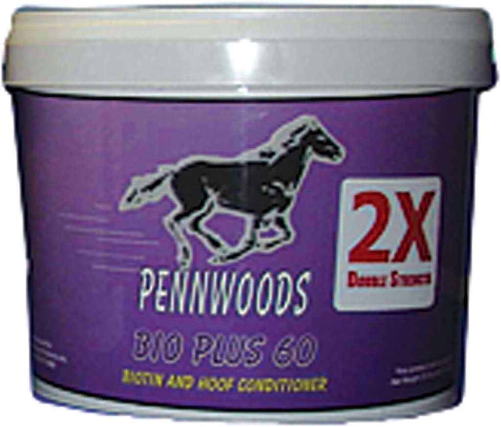 PENNWOODS Equine Products 120743 2X Bio Plus 60 dobbelt styrke hest supplement, 4 LB