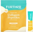 Yderligere mad vanilje collagen peptider pulver stick pakker, Grass- Fed Pasture- Raised Hydrolyzed Type 1 & 3 Protein, Gut Health + fælles, hår, hud, negle, Paleo Keto Sugar- Free 8,89 oz