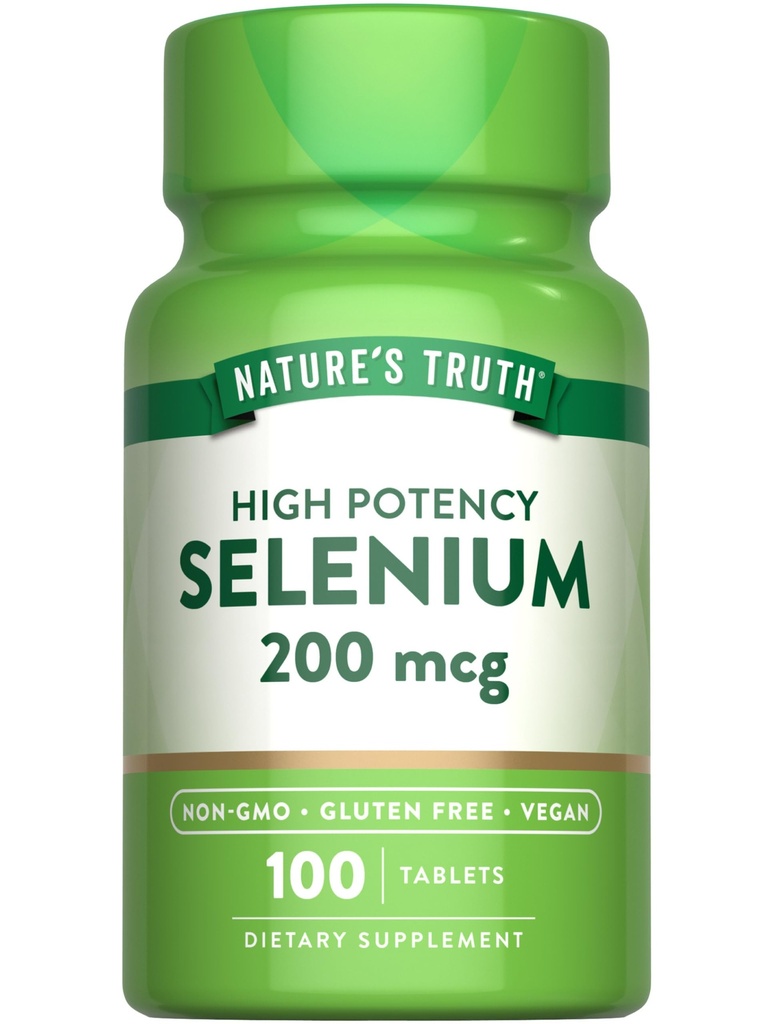Nature 's Truth Selenium 200 mcg Supplement- 124; Essential Mineral High Potency Tablets
