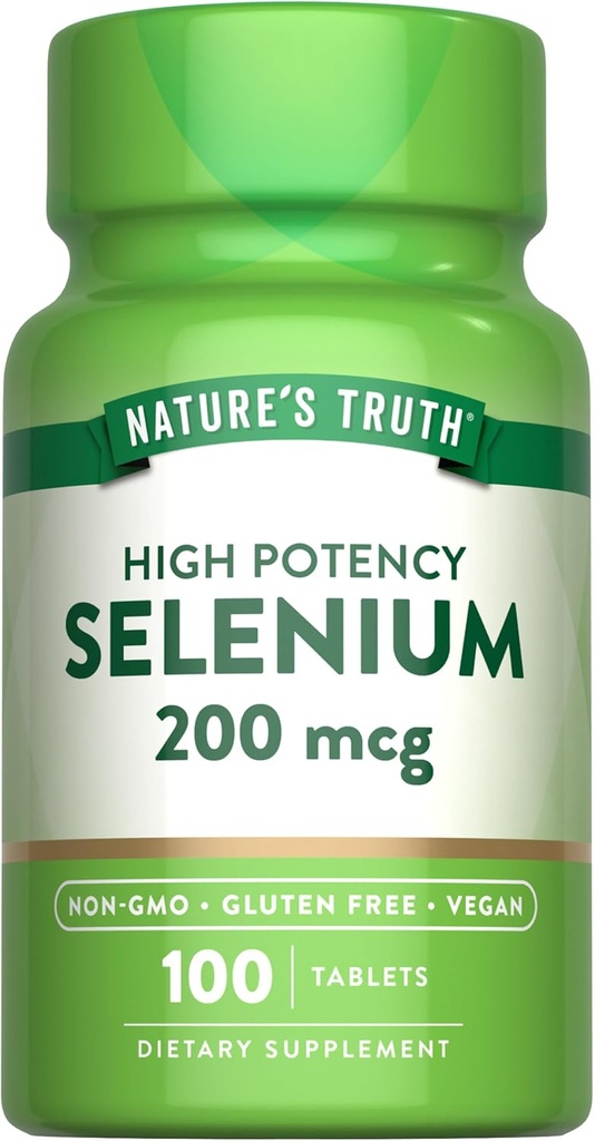 Nature 's Truth Selenium 200 mcg Supplement- 124; Essential Mineral High Potency Tablets