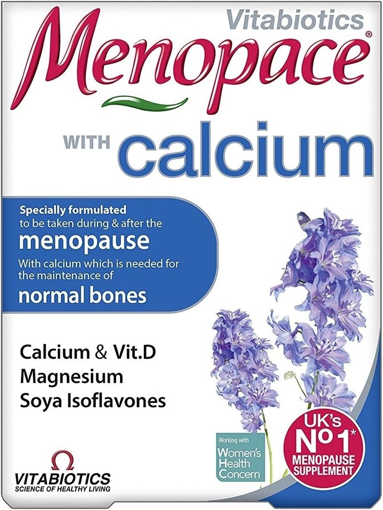 4 Enheder (Bulk Pack) Vitabiotika Menopace med Calcium 60 tabletter
