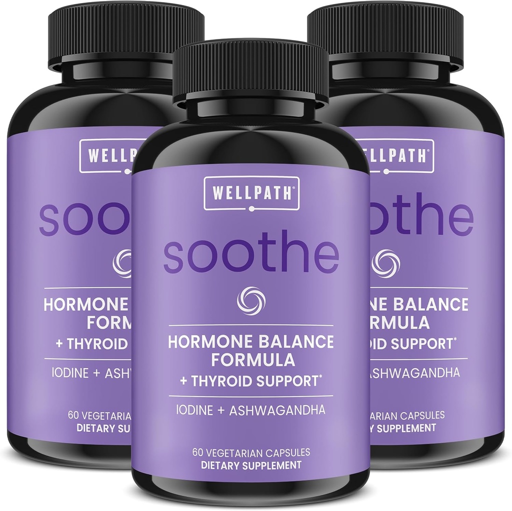 Soothe Hormone Balance for Women + Thyroid Support for Women (3- Pack)
