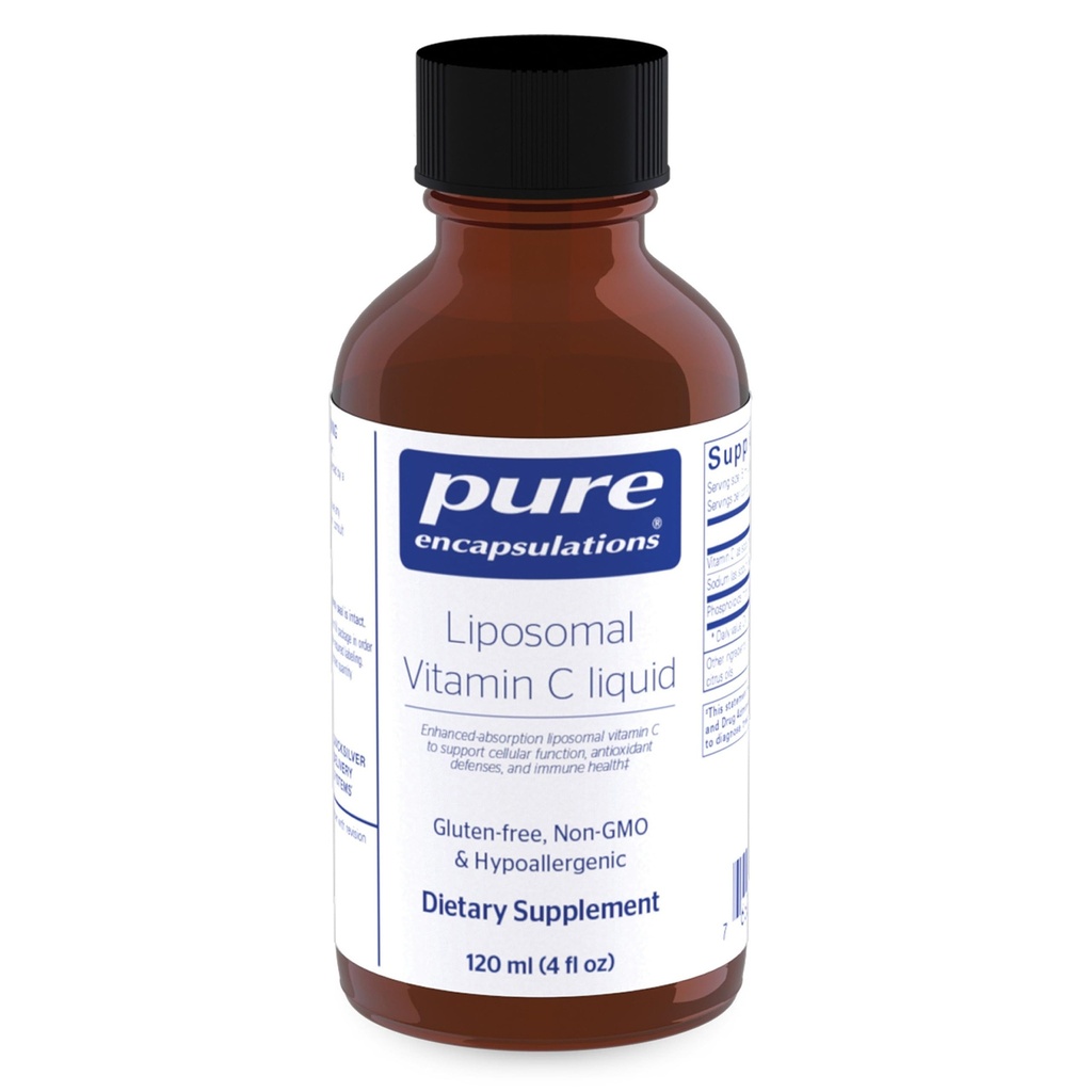 Ren indkapsling Liposomal C-vitamin 124; Support til cellulær funktion, antioxidant Defenses og immunforsvar *