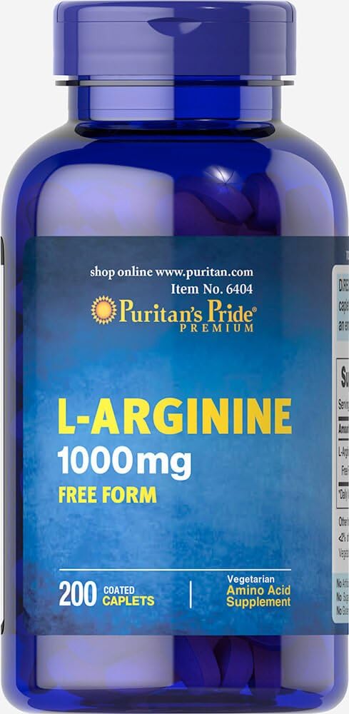 Puritans Pride L- arginin 1000 mg- 200 kapsler
