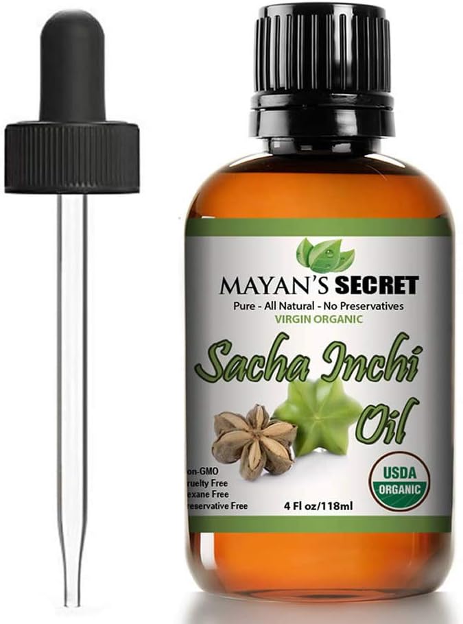 Mayans Secret Sacha Inchi Oil - USDA Certified Organic Omega- 3- 6- 9