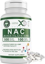 Genex formulas NAC 500 mg (100 kapsler) N- acetyl cystein, understøtter leversundhed - ikke-GMO, Gluten Free, Vegan (3 måneders forsyning)