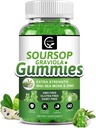 Organic Soursop Graviola Gummies - 2200mg Extra Strength Soursop Leaves Extract w / Sea Moss Extract 200mg, Zink & Vitamin C - understøtter immunitet, lever, Zzz & Antioxidant, Gluten Free, Vegan, 60 Gummies