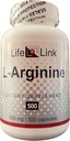 LifeLink L- arginin; 500 mg x 100 kapsler; prækursor til nitrogenoxide; 124; sund blodgennemstrømning, hjertesundhed; 124; Gluten Free & Non- GMO; 124; Fremstillet i USA