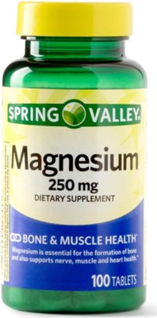 Spring Valley Magnesium 250 Mg 100 tabletter