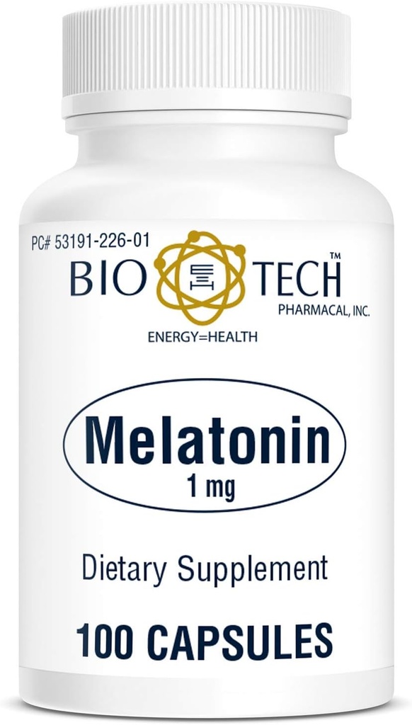 Bio- Tech Pharmacal Melatonin (1 mg, 100 kapsler)